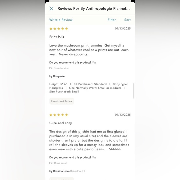 NWT new XS Anthropologie button flannel pajama top multicolor floral pjs - Picture 17 of 17